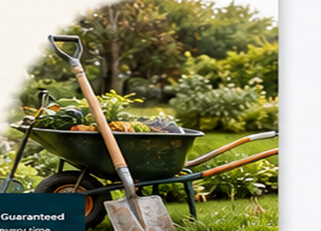 Garden tools and wheelbarrow